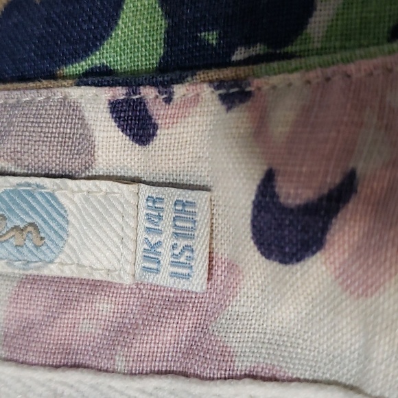 BODEN Leaf Floral 100 % Linen Dress, Size 10R - Picture 14 of 15